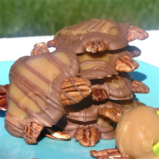 Turtles – these would be great for Christmas (either to serve or give as gifts)