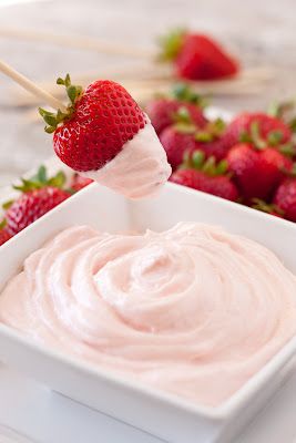Two Ingredient Fruit Dip (A 60 Second Recipe): 8 oz strawberry cream cheese, at