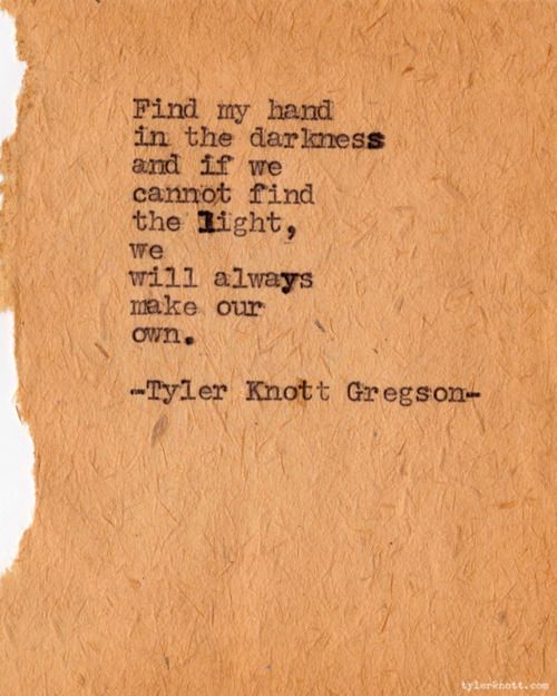 {Tyler Knott Gregson}