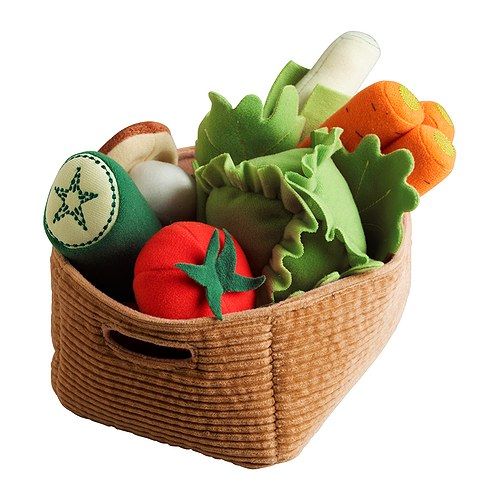 Vegetable-basket stuffed toys