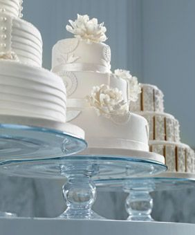 White white wedding cake