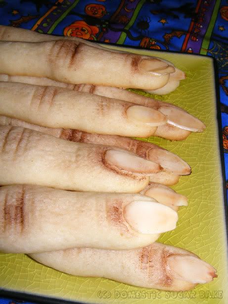 Witchy fingers They are the simplest cookie too. Simply roll out some sugar-cook