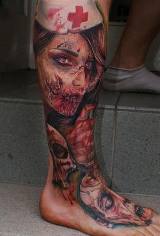 Zombie nurse #tats #tattoos #ink #inked  #tatts #tattoo