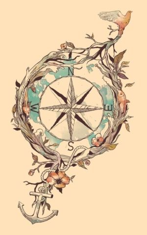 compass tattoo.