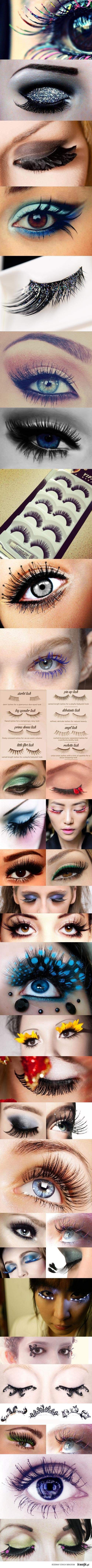 costume lashes & eye makeup