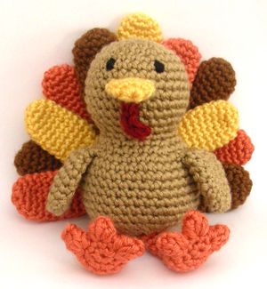crochet turkey + crochet + holidays + thanksgiving + toys