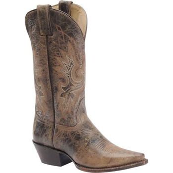 distressed western boots