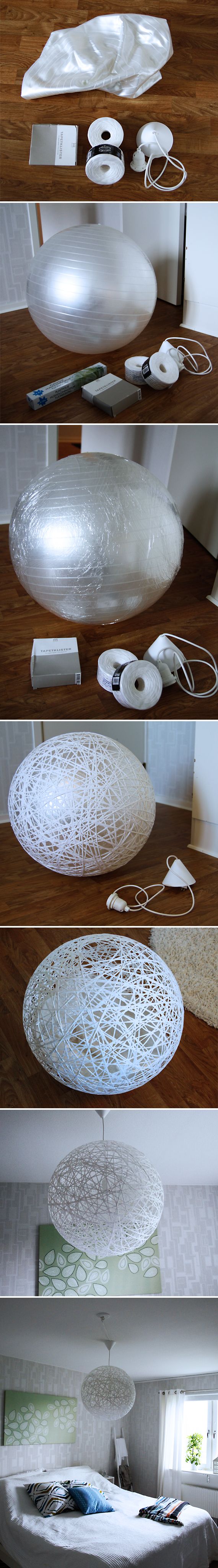 diy string lamp