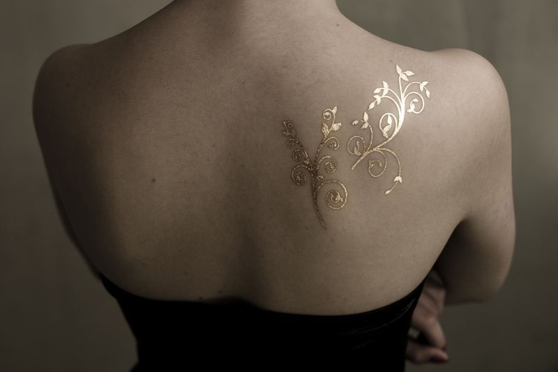 gold tattoo