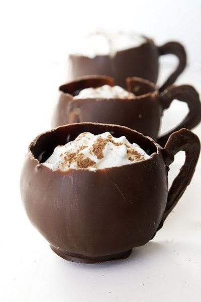 hot chocolate — chocolate mugs!