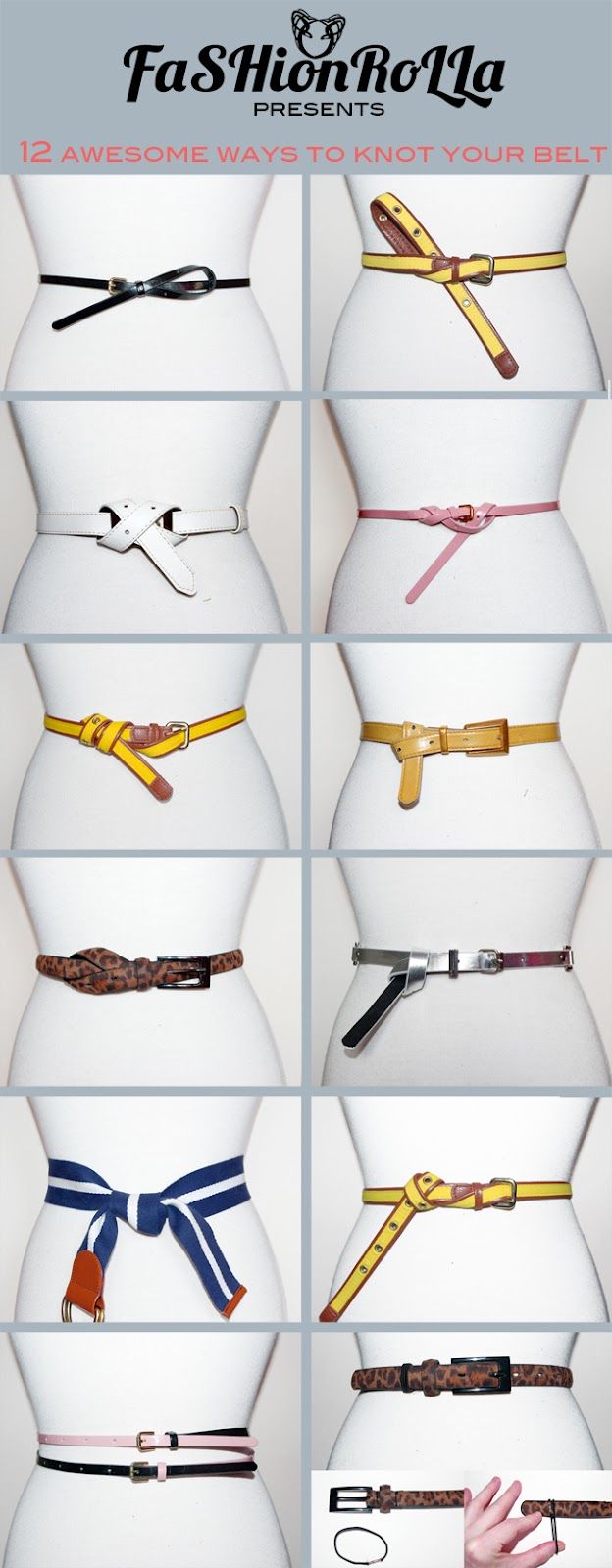 how to tie a belt