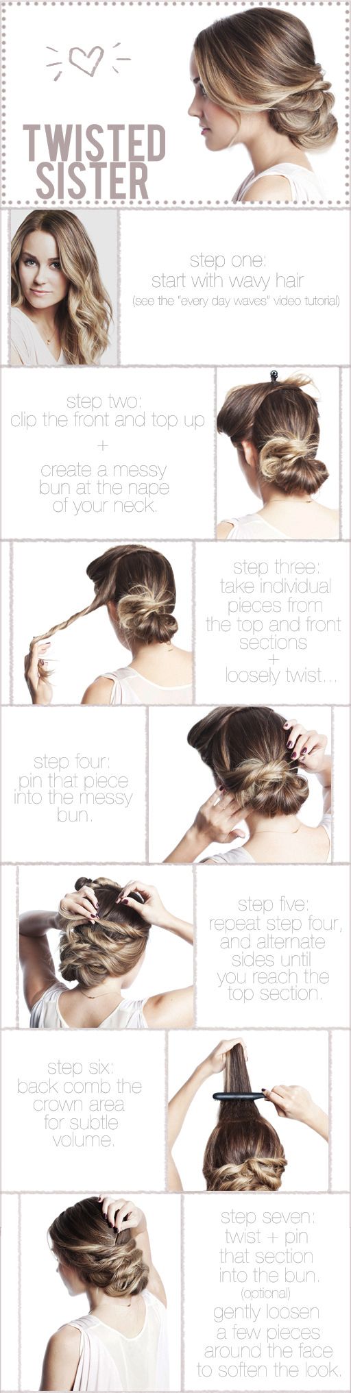 love this easy pin up… wonder if it’ll work for my hairs… (and yes, this is