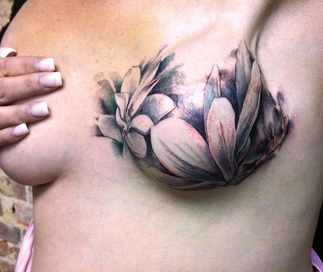mastectomy scar tattoo…what a way to turn an ugly reminder into something beau