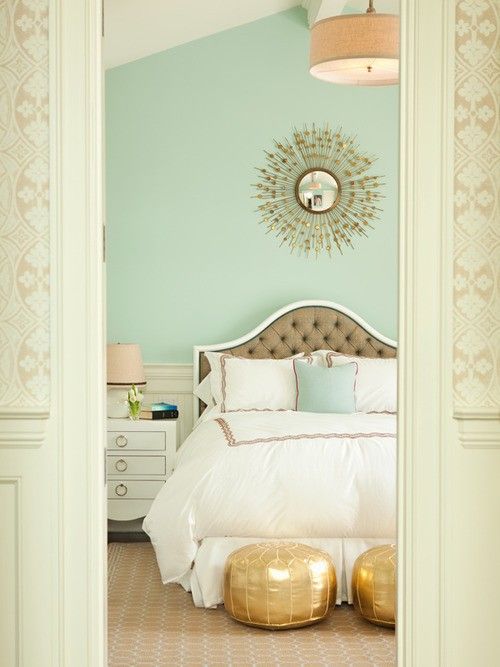 mint interiors – love this mint green paint colour!