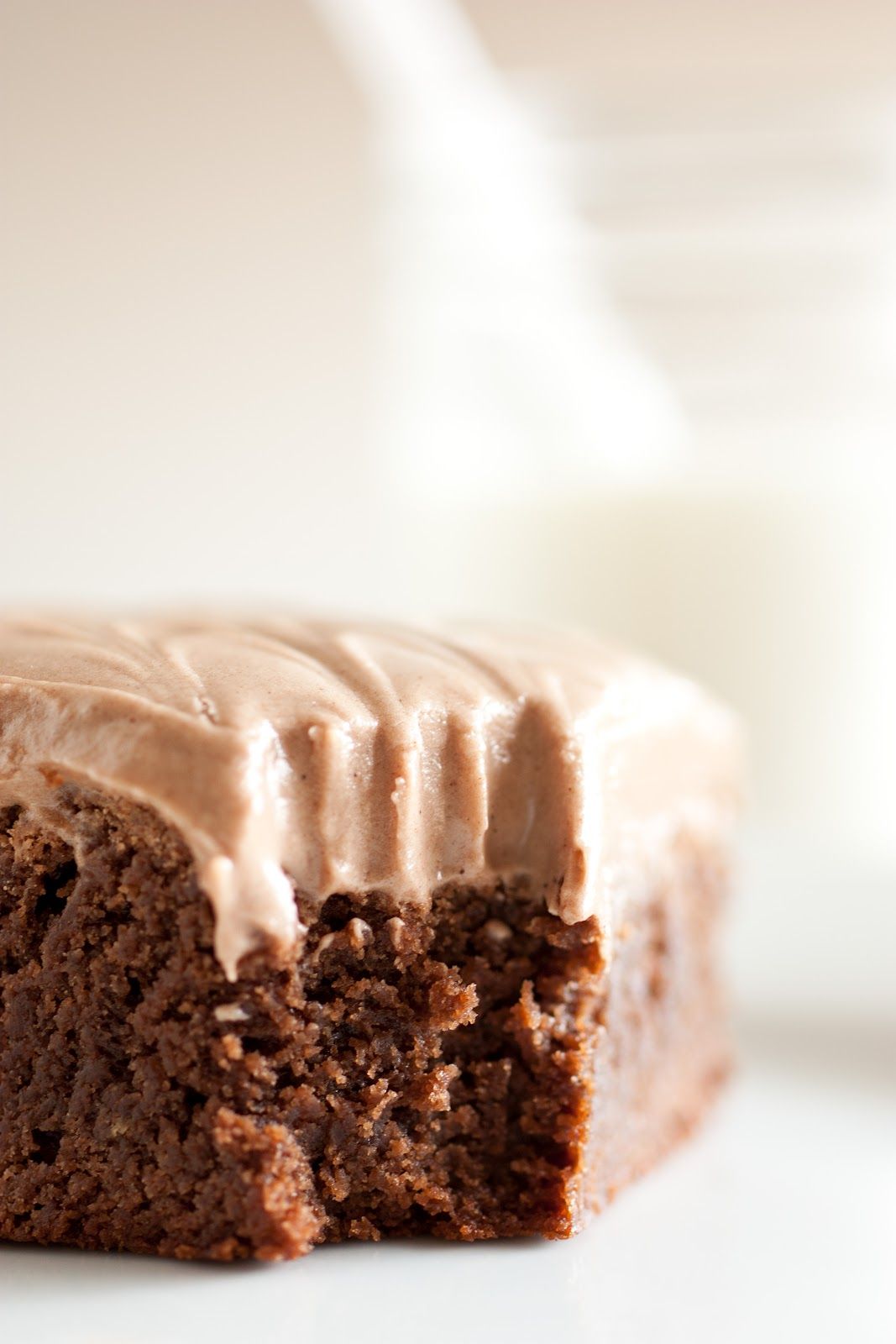 old fashioned ultra chewy brownies with chocolate cream cheese frosting