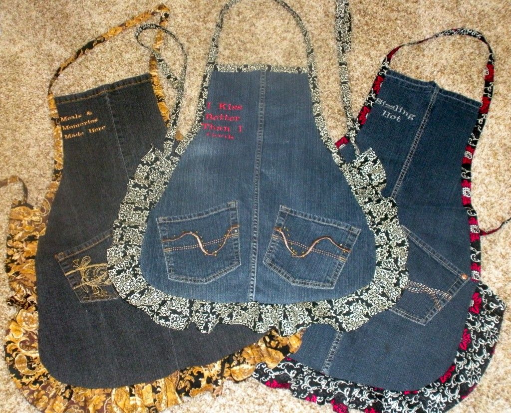old jeans to aprons…