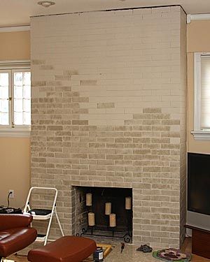 painting fireplace bricks