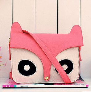 pink fox satchel bag