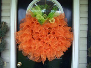 puffy pumpkin for your door