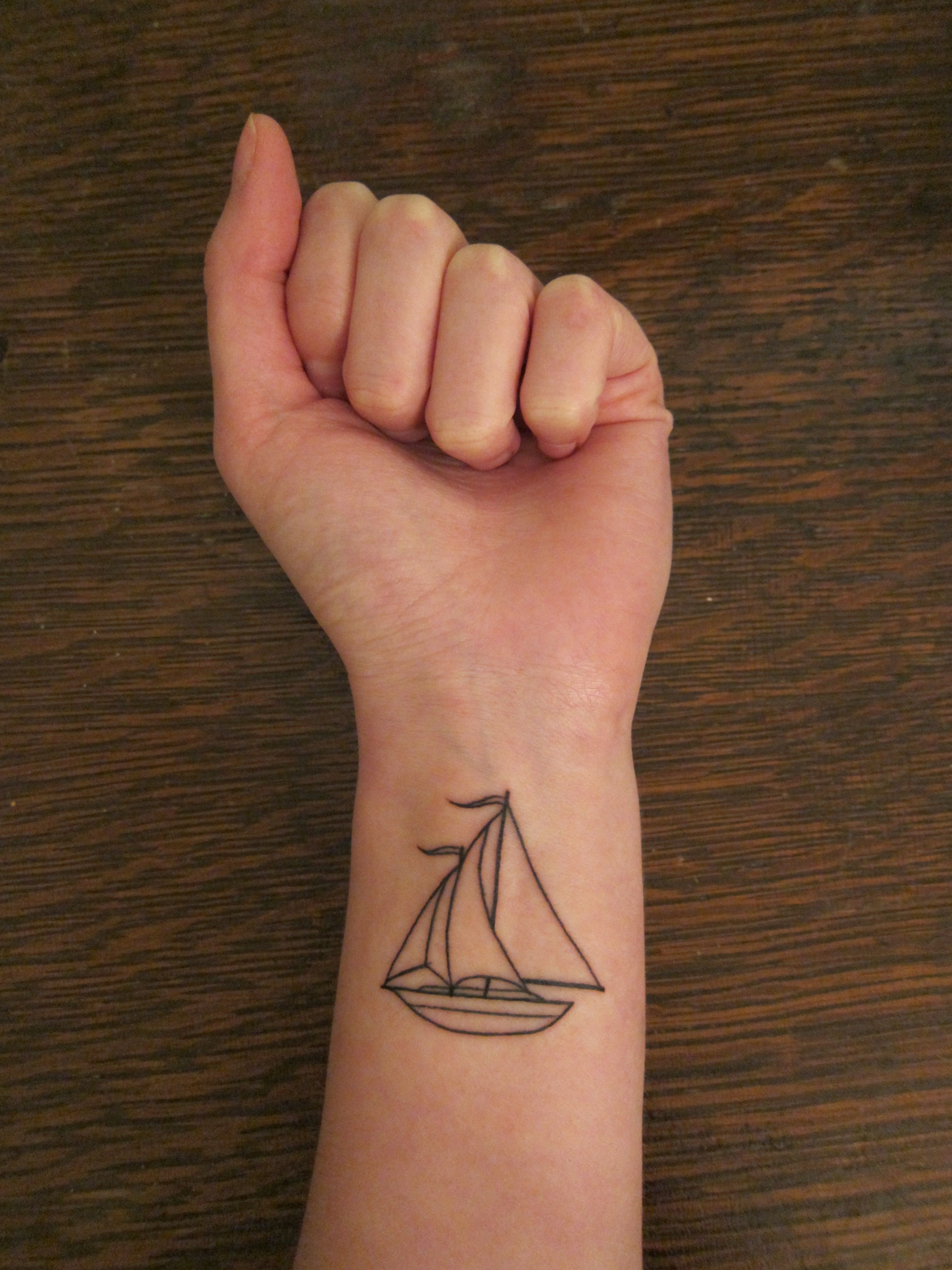 sailboat tattoo