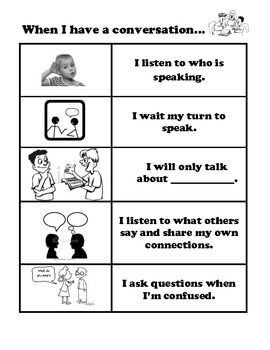 social skills Conversation Checklist