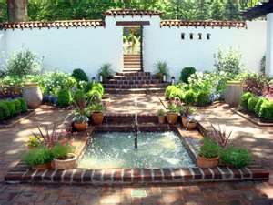spanish courtyard garden