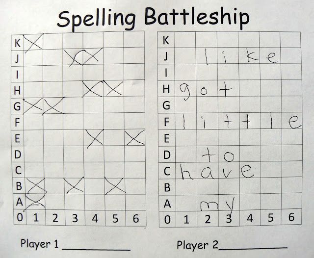 spelling battleship— could also do with word families or CVC/CVCe words.