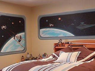 star wars wall mural