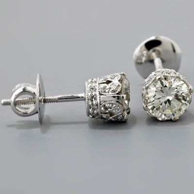 vintage diamond earrings