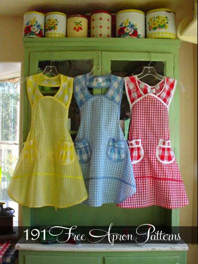 191 Free Apron Patterns!!