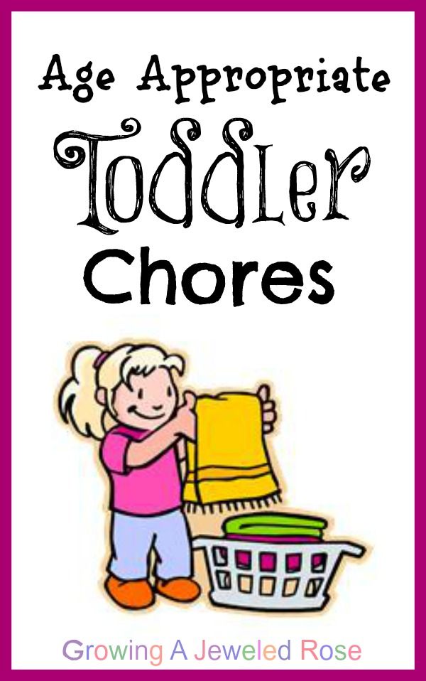 A list of age appropriate chores for toddlers.  Includes chore games and other w