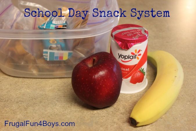 A system for snacks – no more "Mom, what can I eat?" all day!