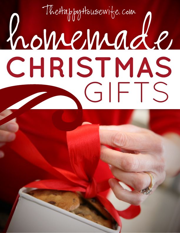 A ton of homemade Christmas gift ideas and tutorials