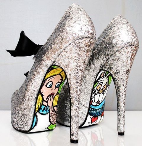 Alice in wonderland shoe soles