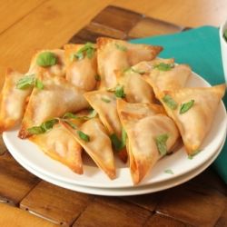 An Italian classic get stuffed into toasty wonton wrappers to create perfectly p