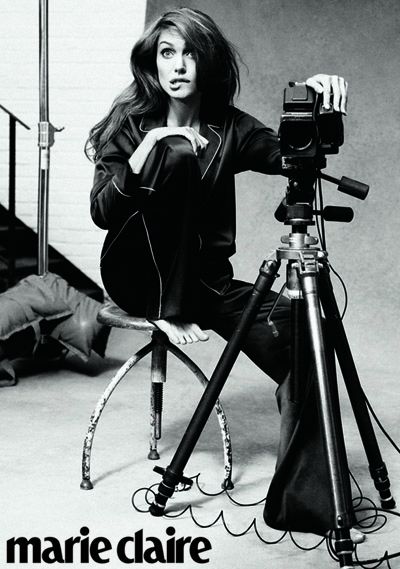 Angelina Jolie gets playful at Marie Claire photoshoot