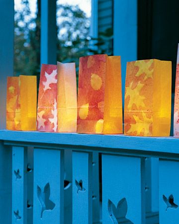 Autumn Leaf Luminarias – Martha Stewart Crafts