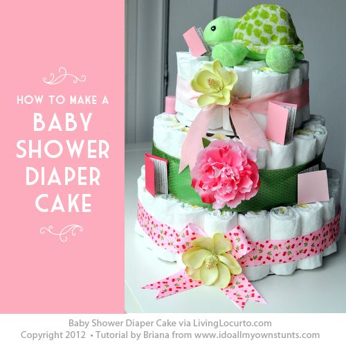 Baby shower diaper cake