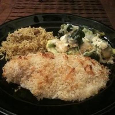Baked Salmon with Coconut Crust