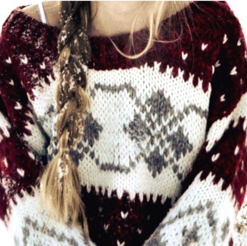 Big & cozy sweater.