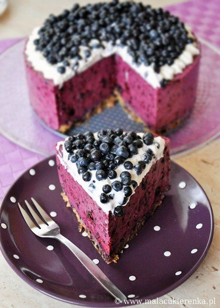 Blueberry cheesecake. Looks sinful.