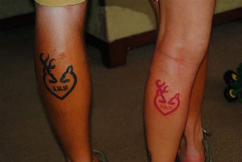 Browning buck & doe couples tattoo.