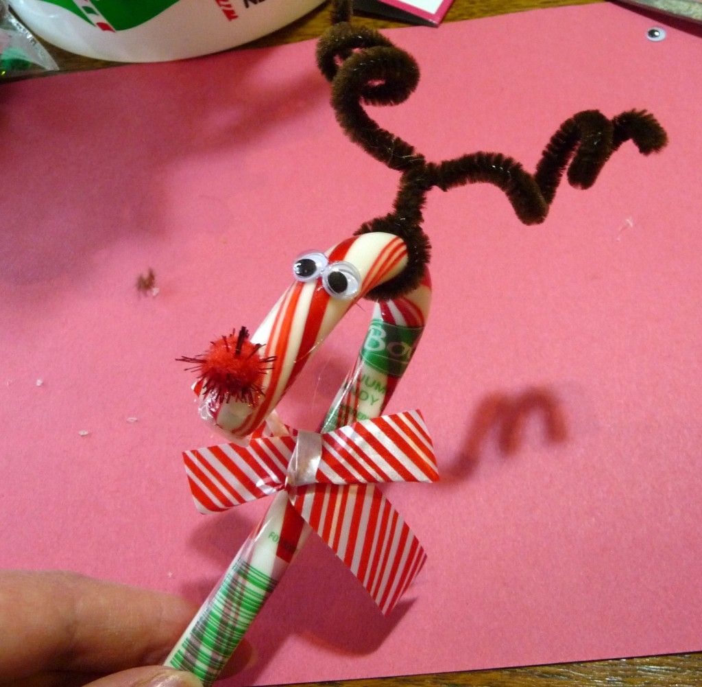 Candy Cane Reindeer Craft | Milk & Cuddles