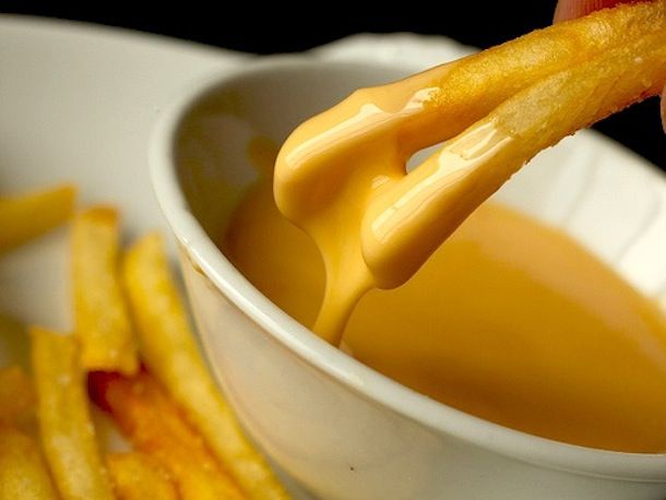 Cheese sauce for cheese fries and nachos; no fake cheese needed!
