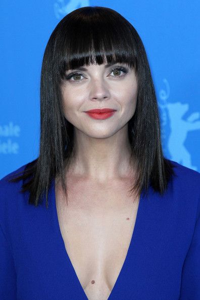 Christina Ricci Medium Straight Cut with Bangs