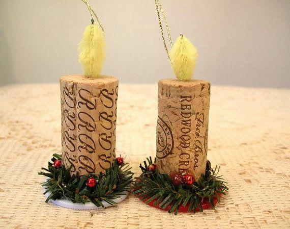 Christmas candle ornaments