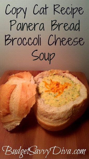 Copy Cat Panera Bread Broccoli Cheese Soup Recipe. Love this soup!