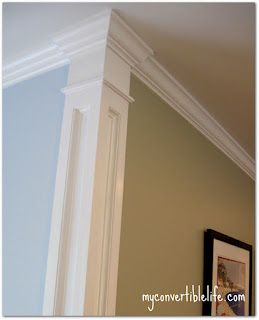 Corner molding – Beautiful way to separate your wall colors!