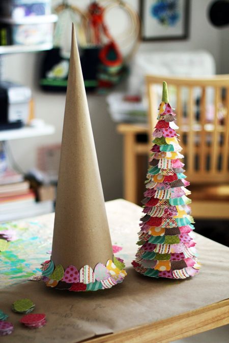 Craft Paper Christmas Trees