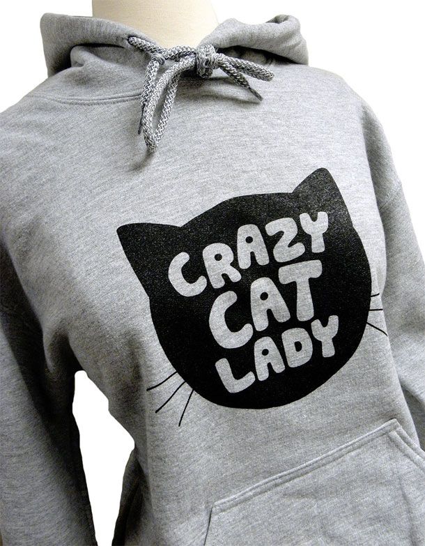 Crazy-Cat-Lady-Hoodie-CAT-Silhouette-Grey-Sweatshirt